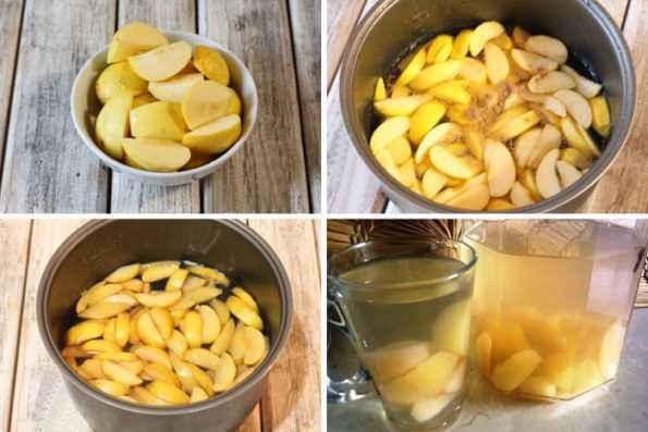 Как варить компот из яблок свежих в кастрюле свежих, сушеных?