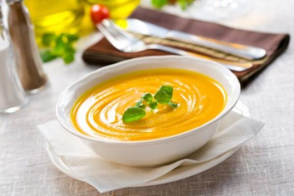 Сладкий тыквенный суп-пюре со сливками, рецепт с фото