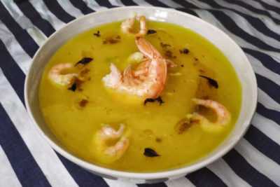 Тыквенный суп-пюре с креветками, рецепт с фото и видео