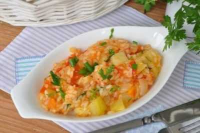 Кабачки с помидорами и рисом в мультиварке, рецепт с фото пошагово