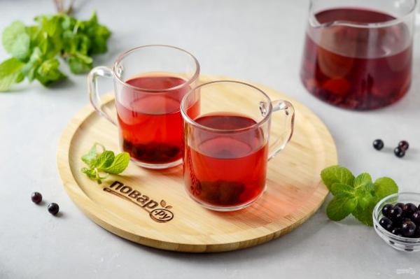 Чай со смородиной - просто,вкусно - фоторецепт пошагово
