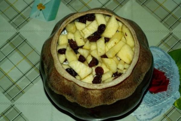Рисовая каша с тыквой, яблоком и медом, рецепт с фото и видео