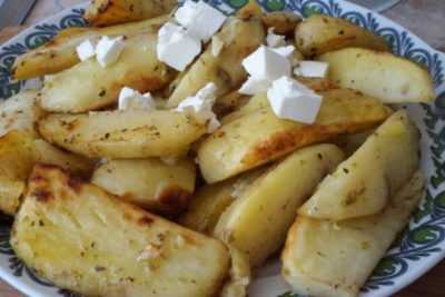 Картошка с лимонным соком и орегано, рецепт с фото