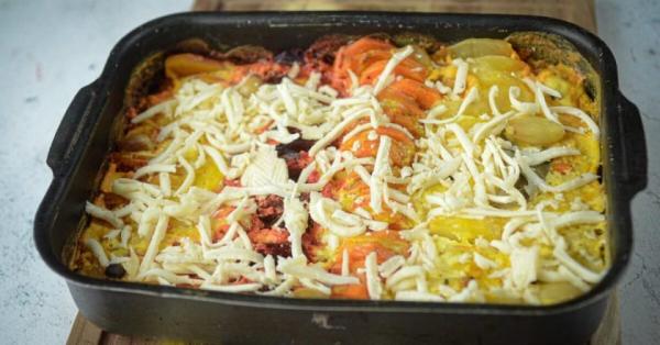 Запеченные овощи под сыром - просто,вкусно - фоторецепт пошагово