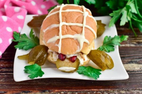 Бутерброд "Черепаха" - просто,вкусно - фоторецепт пошагово