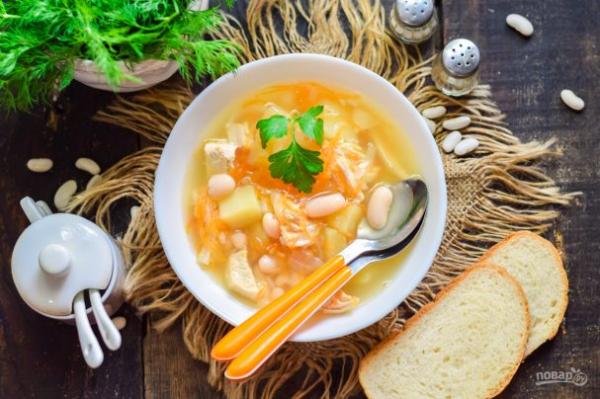 Фасолевый суп для детей - просто,вкусно - фоторецепт пошагово