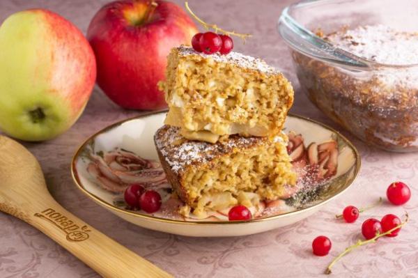 ПП Яблочный пирог - пошаговый рецепт с фото - Полезный рецепт
