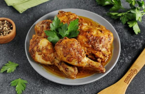 Курица в духовке с корочкой - просто,вкусно - фоторецепт пошагово