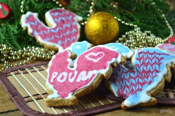 Новогоднее печенье "Петушки" - просто,вкусно - фоторецепт пошагово