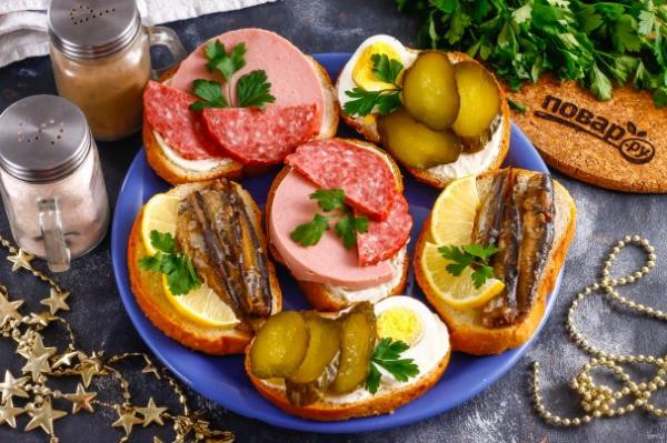 Советские бутерброды - просто,вкусно - фоторецепт пошагово