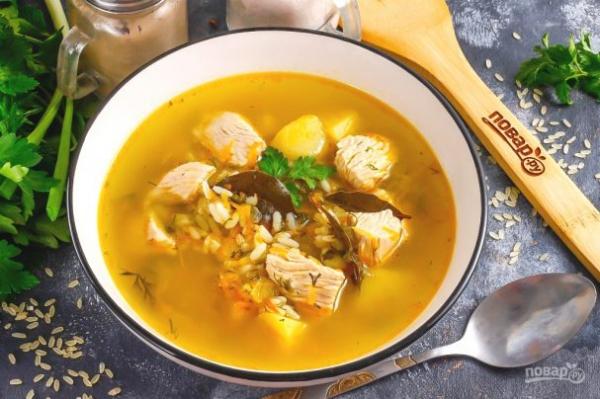 Суп с индейкой - просто,вкусно - фоторецепт пошагово