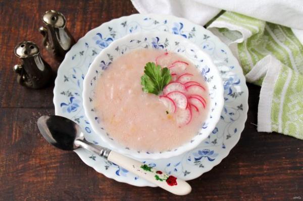 Суп с редиской - просто,вкусно - фоторецепт пошагово