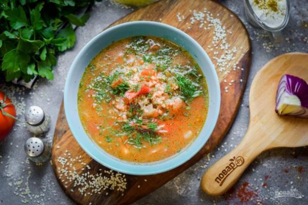 Суп по-восточному - просто,вкусно - фоторецепт пошагово