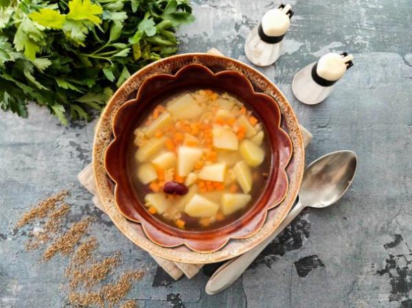 Картофельный суп с бобовыми - просто,вкусно - фоторецепт пошагово