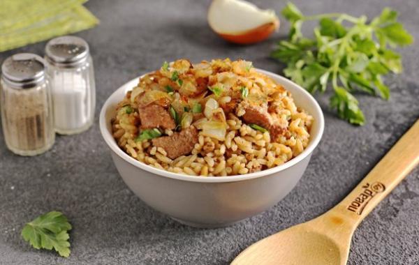 Каша с машем, рисом и мясом - просто,вкусно - фоторецепт пошагово
