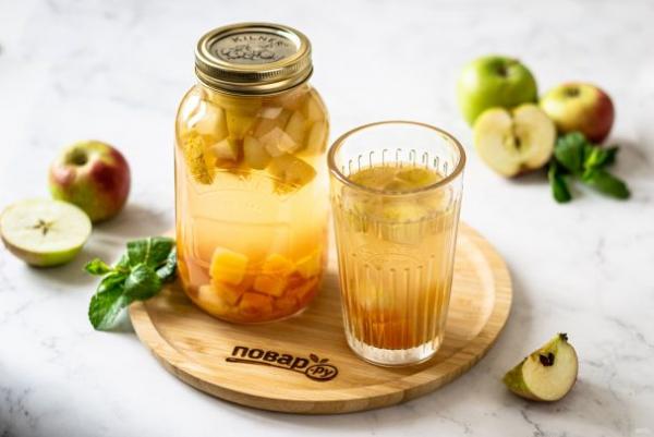 Компот из тыквы и яблок - просто,вкусно - фоторецепт пошагово