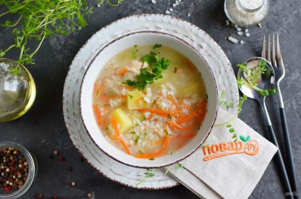 Крупяной суп - просто,вкусно - фоторецепт пошагово