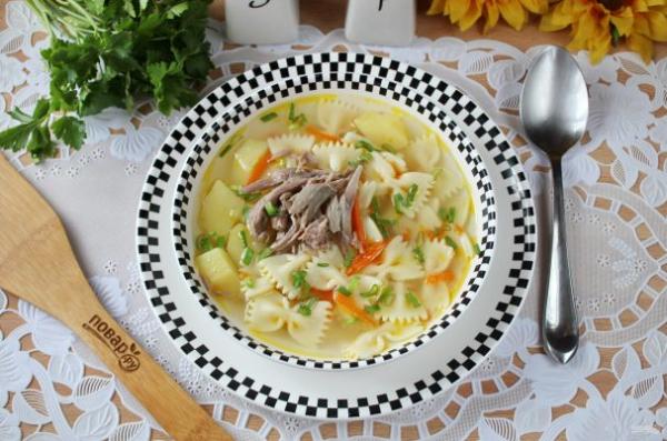Суп из шеи индейки - просто,вкусно - фоторецепт пошагово