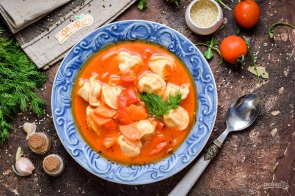 Суп с пельменями по-узбекски - просто,вкусно - фоторецепт пошагово