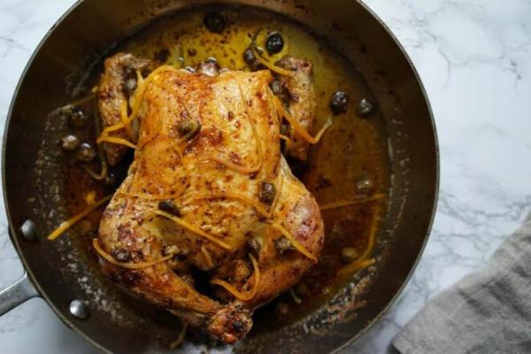 Пьяная курица с чесноком на сковороде, рецепт с фото и видео
