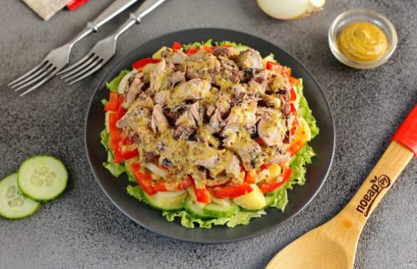 Диетический салат с консервированным тунцом - просто,вкусно - фоторецепт пошагово