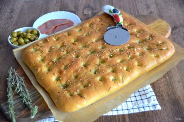 Итальянский хлеб с розмарином в духовке - просто,вкусно - фоторецепт пошагово