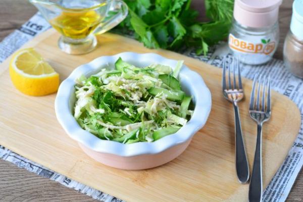 Салат с курицей и белокочанной капустой - просто,вкусно - фоторецепт пошагово