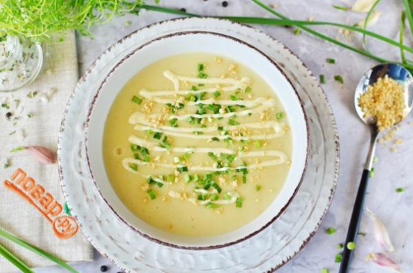 Сливочно-чесночный суп - просто,вкусно - фоторецепт пошагово