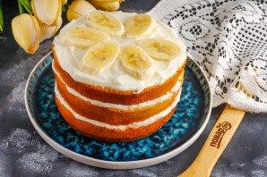 Банановый торт с карамелью