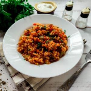 Овощное соте с рисом - просто,вкусно - фоторецепт пошагово