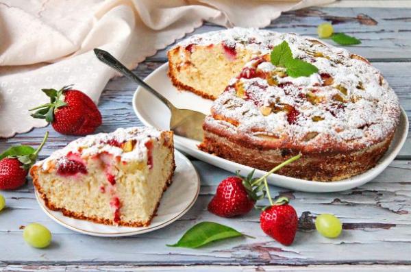 Пирог с фруктами и ягодами - просто,вкусно - фоторецепт пошагово