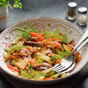 Салат "Азиатский" с говядиной - просто,вкусно - фоторецепт пошагово