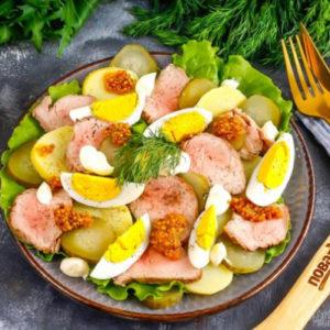 Салат с ростбифом - просто,вкусно - фоторецепт пошагово