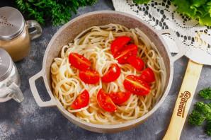 Спагетти с творожным сыром