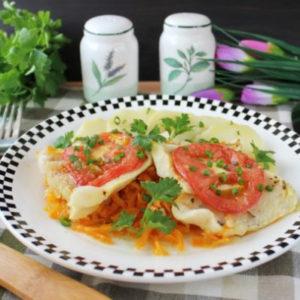 Судак с помидорами в духовке - просто,вкусно - фоторецепт пошагово
