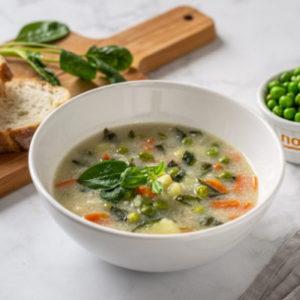 Суп со шпинатом и зеленым горошком - просто,вкусно - фоторецепт пошагово