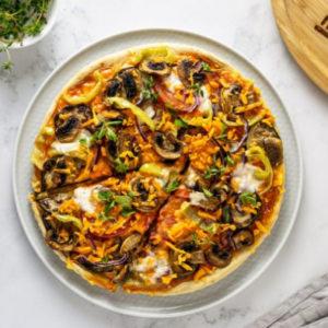 Вегетарианская пицца без дрожжей - просто,вкусно - фоторецепт пошагово
